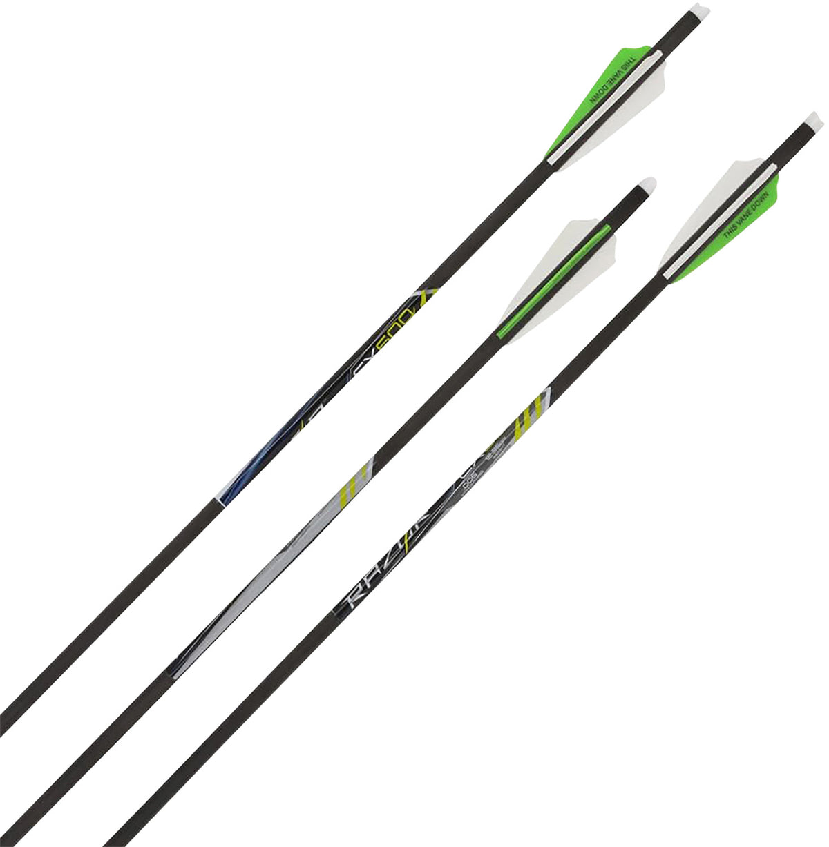 Allen 93120 CX600 Carbon Crossbow Bolts Shield Cut Vanes Black 20" 3 Pack