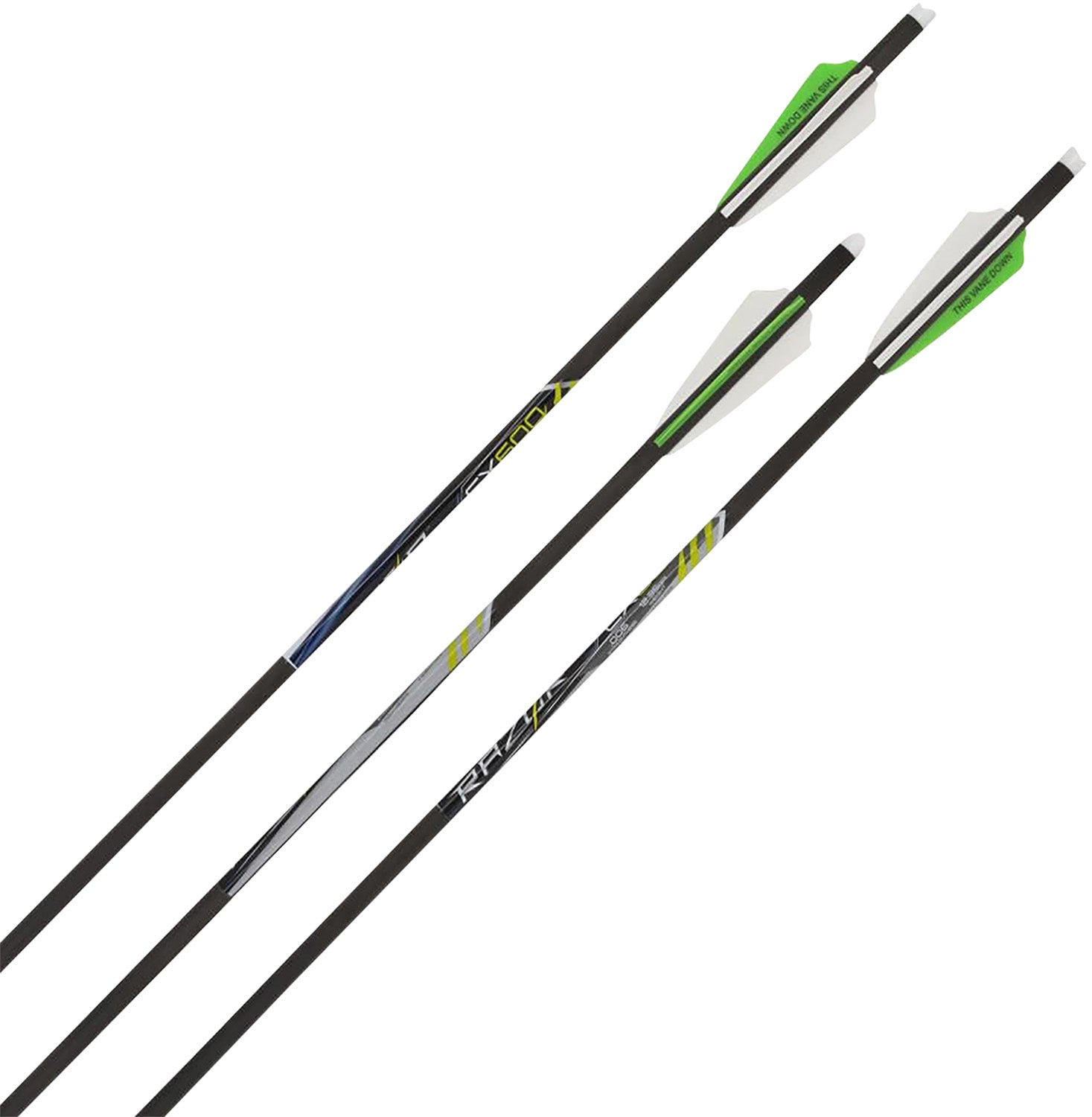 Allen 93120 CX600 Carbon Crossbow Bolts Shield Cut Vanes Black 20" 3 Pack