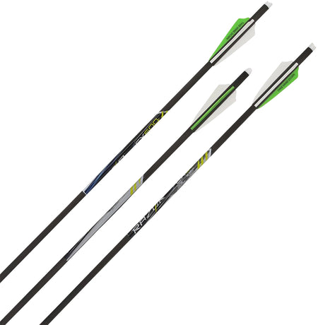 Allen 93120 CX600 Carbon Crossbow Bolts Shield Cut Vanes Black 20" 3 Pack