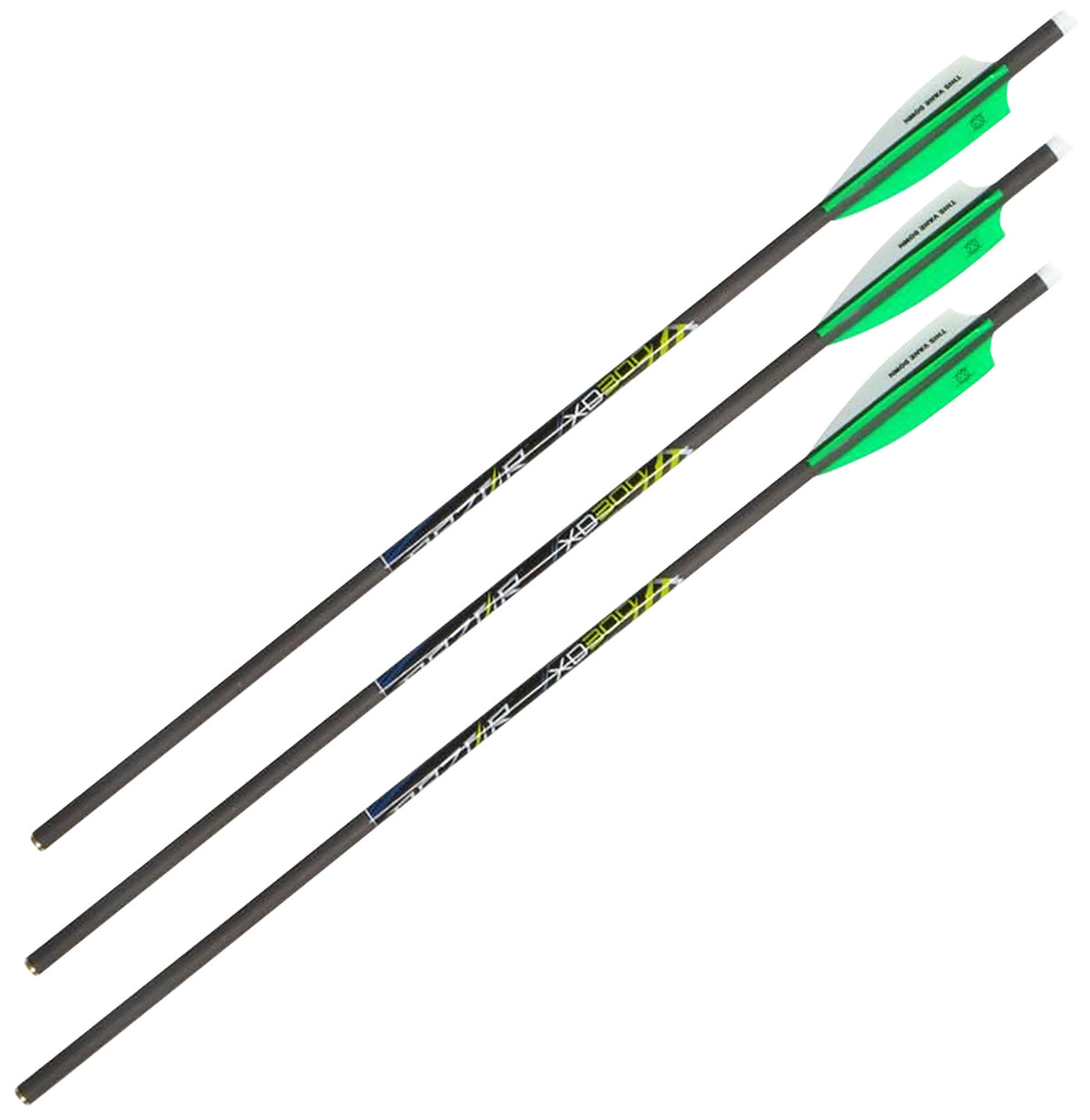 Allen 93230 XD300 Carbon Crossbow Bolts Bohning Vanes Black 20" 3 Pack