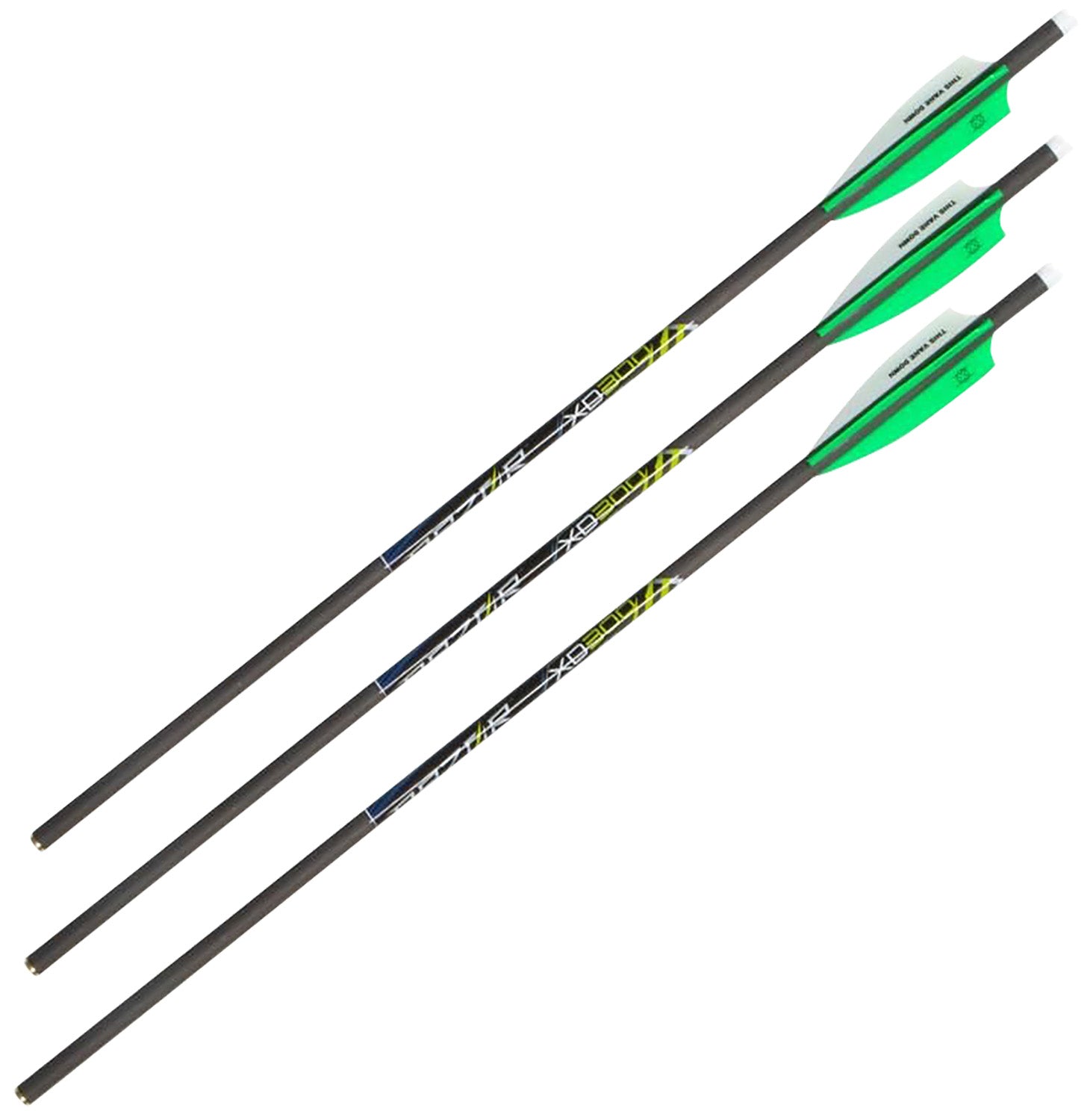 Allen 93230 XD300 Carbon Crossbow Bolts Bohning Vanes Black 20" 3 Pack