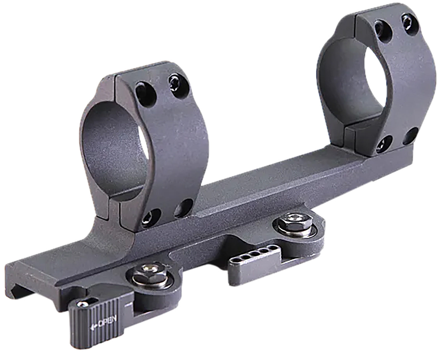 LaRue Tactical LT7453020 30mm Cantilever QD Mount Medium Rings 20 MOA Black Aluminum