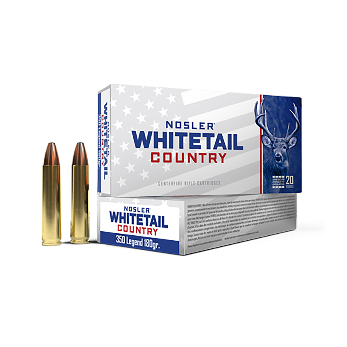 Nosler .350 Legend  180 grain Lead Flat Nose ammunition
