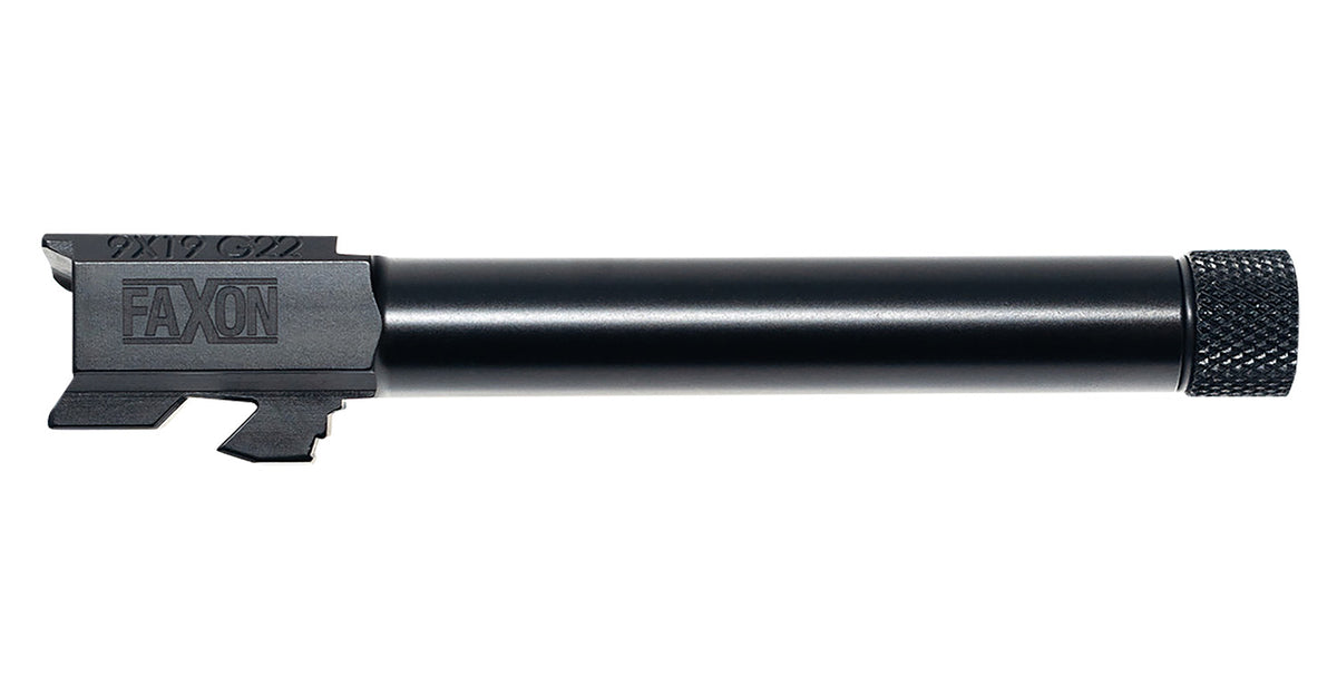 Faxon GA910N22NGQ-T 9mm Barrel for Glock G22 Gen2-4 4150 Steel Duty Series