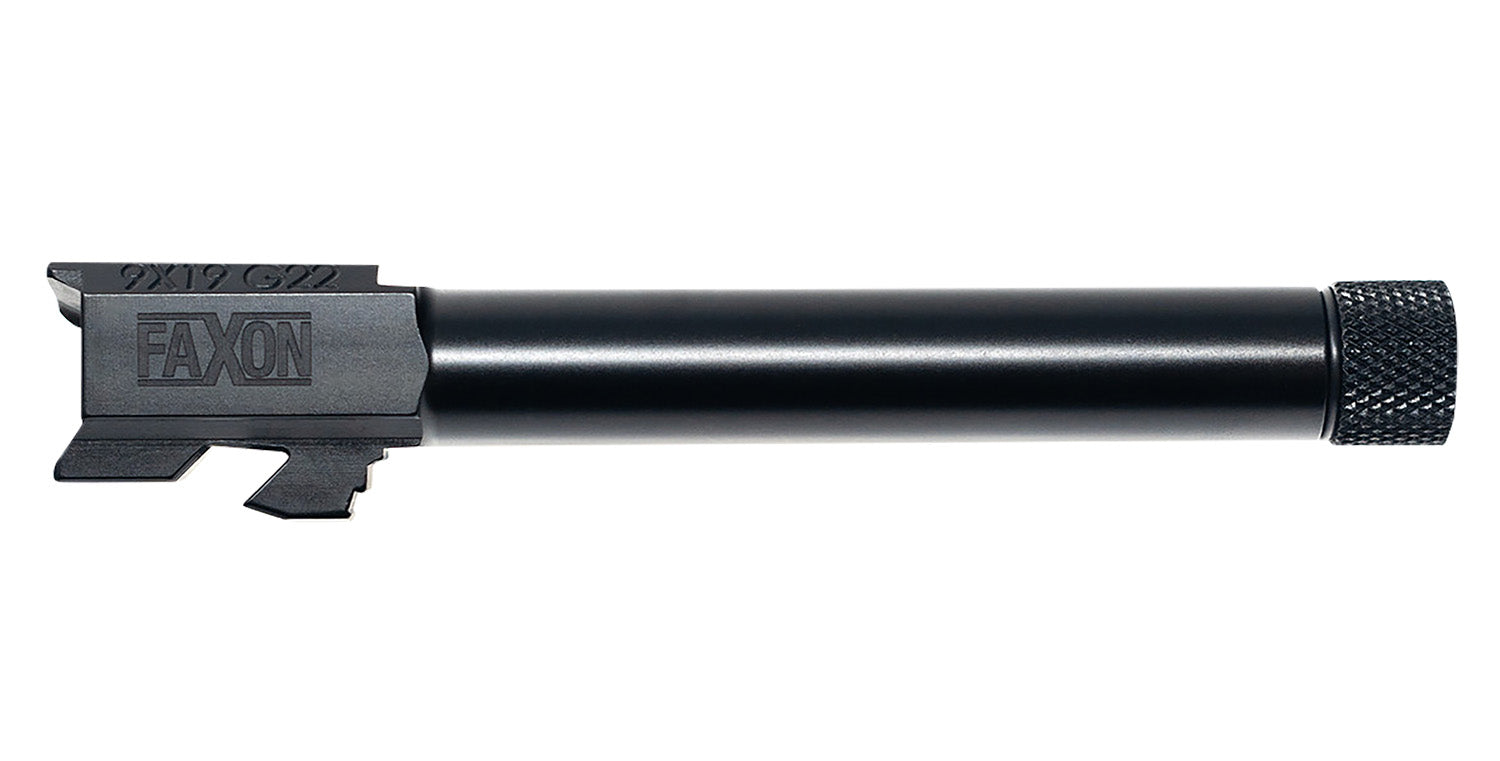 Faxon GA910N22NGQ-T 9mm Barrel for Glock G22 Gen2-4 4150 Steel Duty Series
