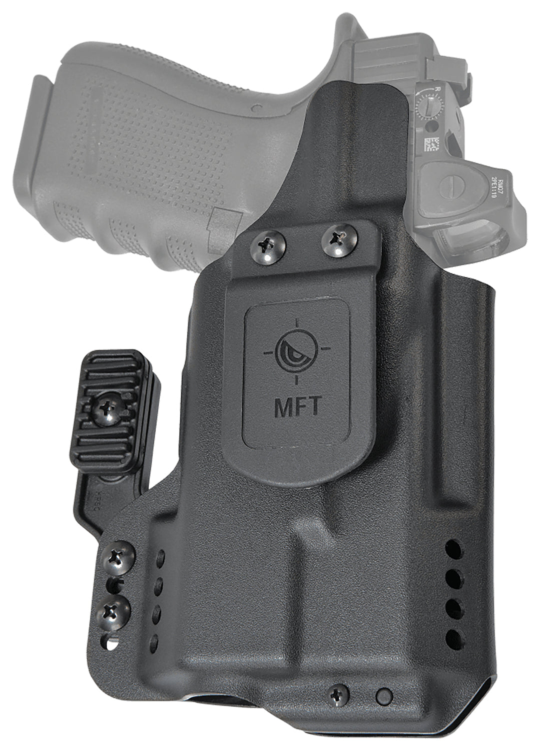 Mission First Tactical Ambidextrous IWB Holster Black Polymer for Glock 43X