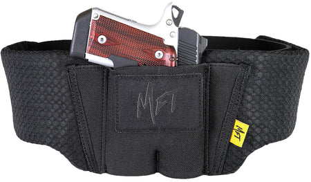 Mission First Tactical Ambidextrous Belly Band Holster 3D Mesh Black Size 26 to 52 Inch