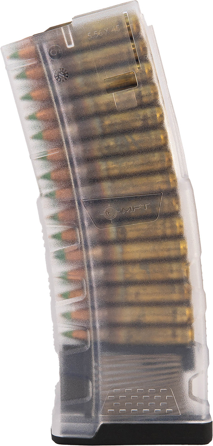 Mission First Tactical 30rd 5.56 EXD AR/M4 Magazine – Translucent Clear Military-Grade Copolymer