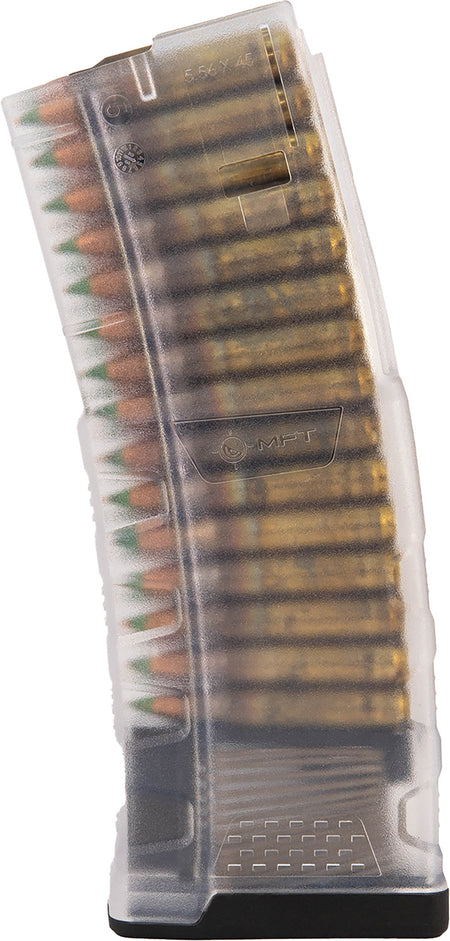 Mission First Tactical 30rd 5.56 EXD AR/M4 Magazine – Translucent Clear Military-Grade Copolymer