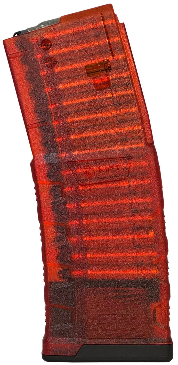Mission First Tactical 30rd 5.56 EXD AR/M4 Magazine – Translucent Red Military-Grade Copolymer