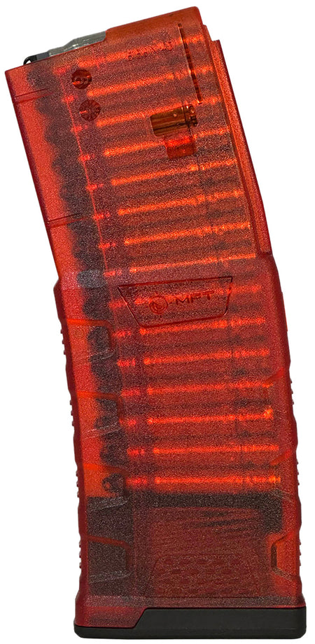 Mission First Tactical 30rd 5.56 EXD AR/M4 Magazine – Translucent Red Military-Grade Copolymer