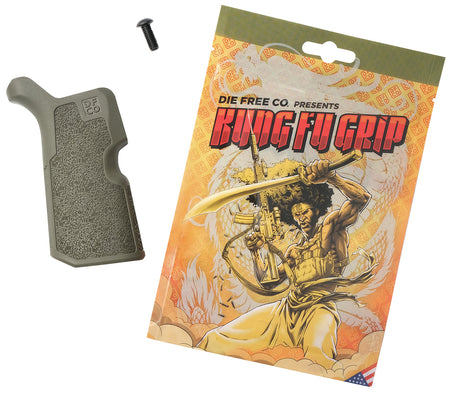 Die Free Co KFGODG Olive Drab Kung Fu Grip Nylon for AR-15/M4/AR-10/SR25