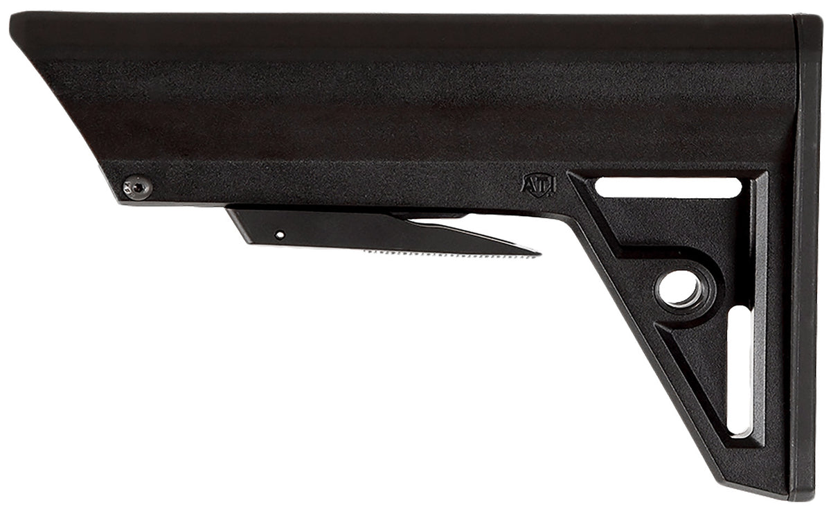 ATI Outdoors M4 Style Six-Position Adjustable Black Synthetic Stock with TracLOCK GEN2 for AR-15/AR-10