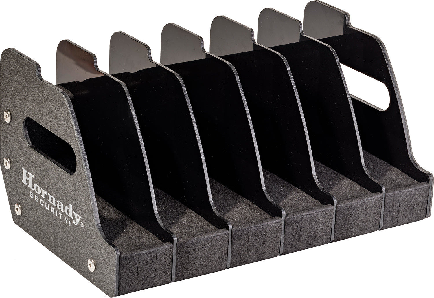 Hornady 95832 Metal 6-Pistol Storage Rack with Foam and Plastic Dividers