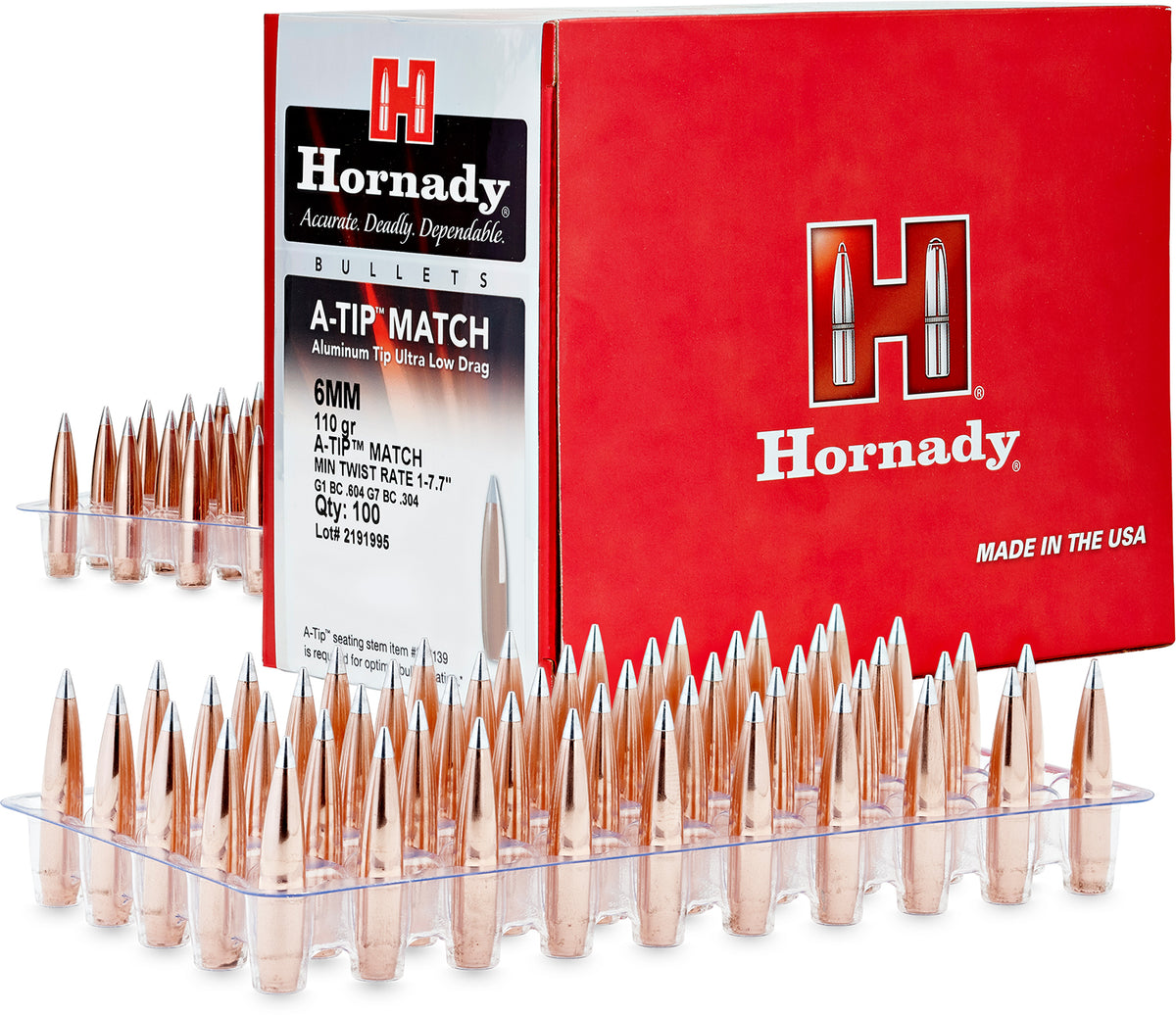 Hornady A-Tip Match 135gr Bullets 6.5mm .264 Bulk 500-Pack