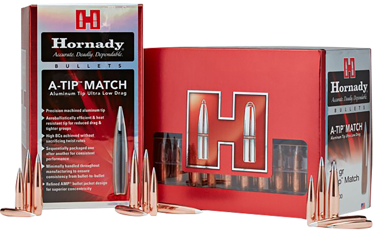 Hornady 6.5mm A-Tip Match 153 Grain Rifle Bullets 500ct