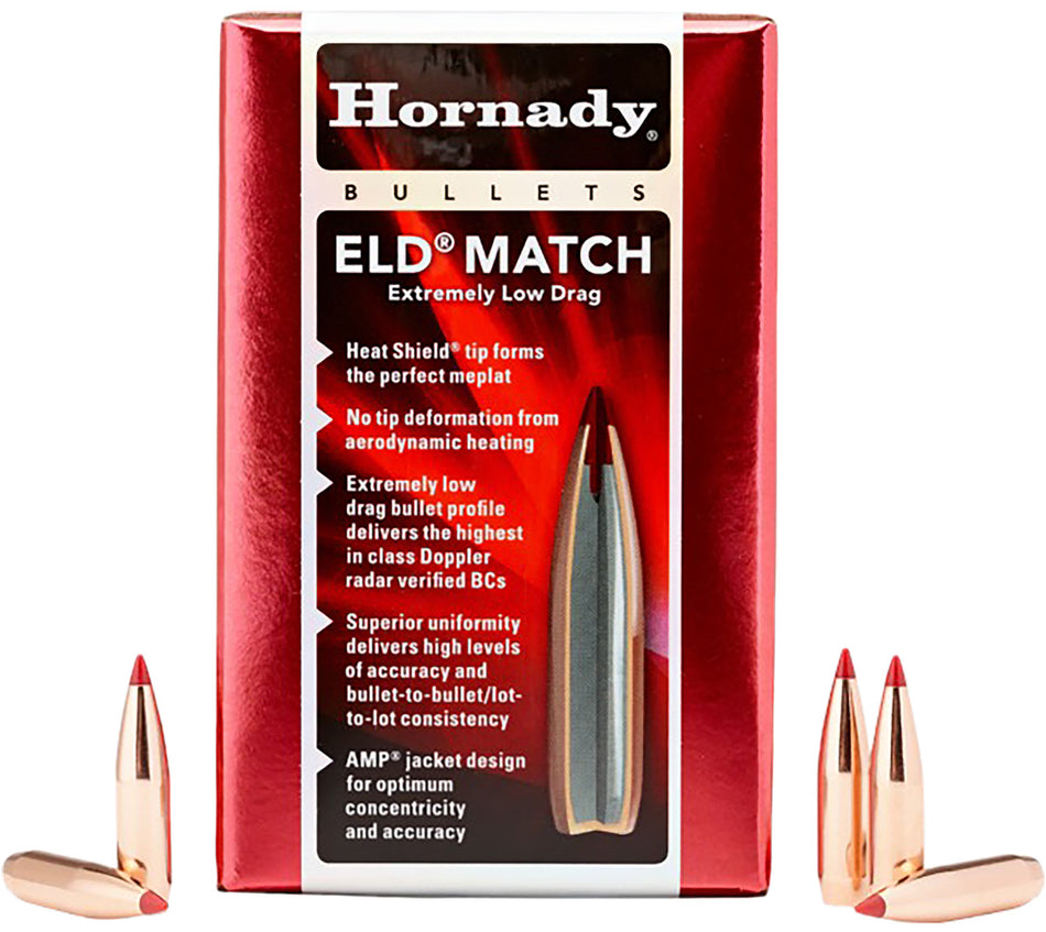 Hornady ELD Match 109gr Bullets 6mm .243 Bulk 500-Pack