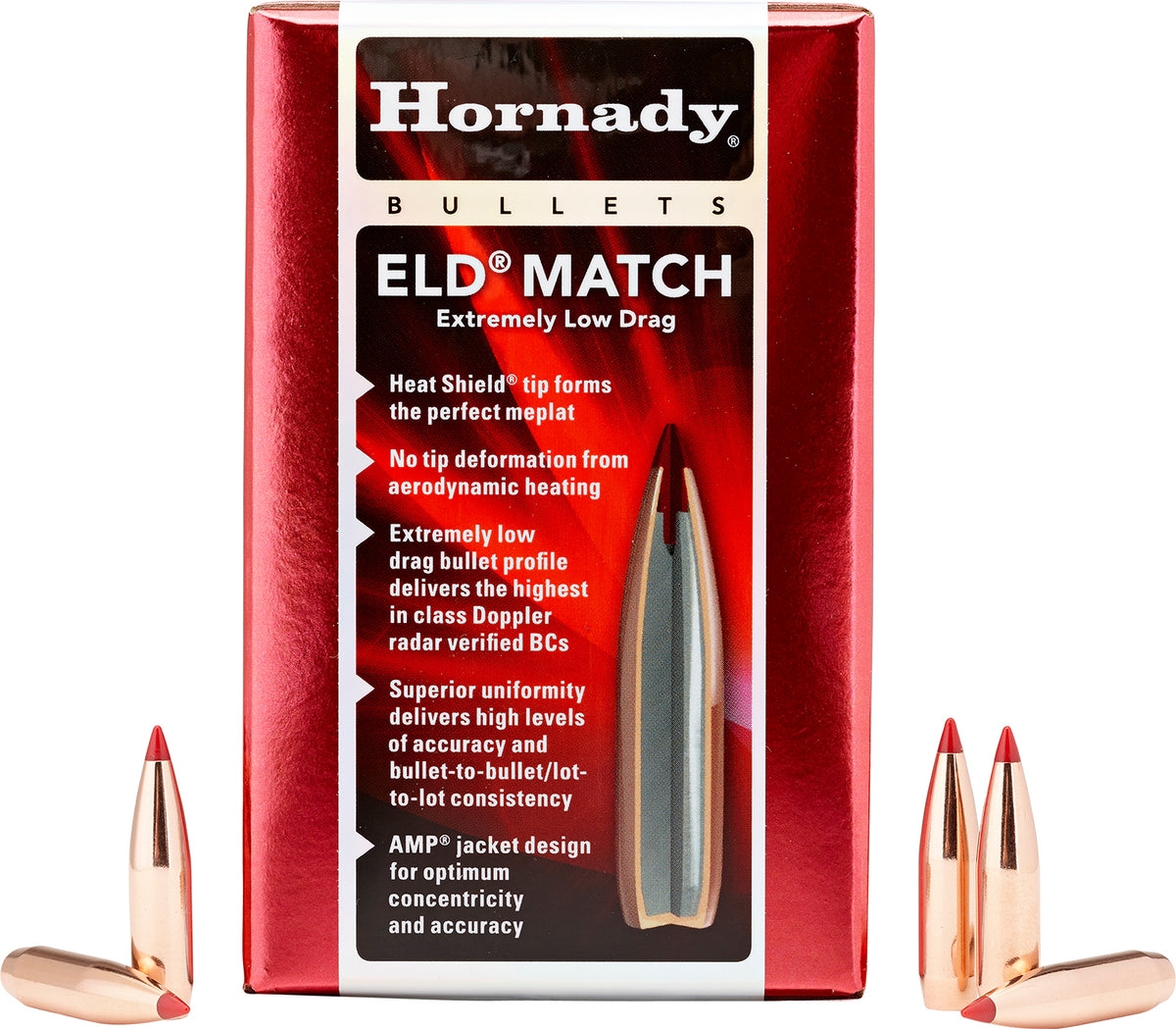Hornady ELD Match 140gr Bullets 6.5mm .264 Bulk 500-Pack