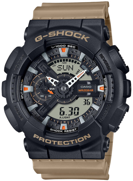 GSHOCK GA110TU1A5CR ANLG-DIGTL WRLD TIME TAN