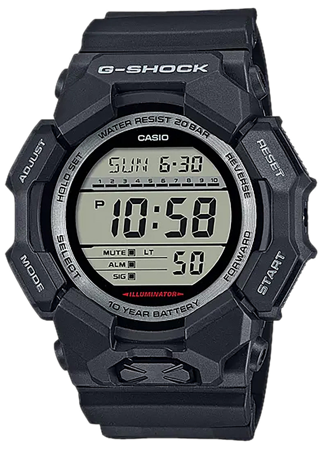 GSHOCK GD0101CR DIGITAL MOVEMENT BLK