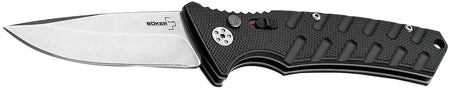 Boker Plus 01BO457 Strike Automatic Pocket Knife 3.35" D2 Blade Milled Aluminum Scales