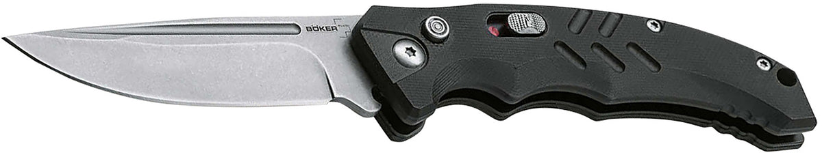 Boker Plus 01BO482 Intention II Auto Pocket Knife Drop Point Stonewash D2 Black G10