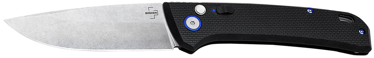 Boker Plus 01BO920 FRND 3.35" Drop Point D2 Steel Blade 4.52" Black Grivory Scales