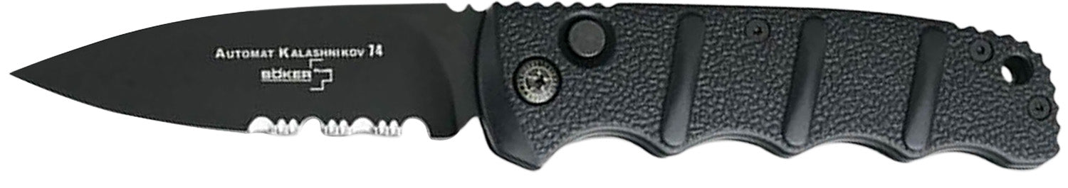 Boker Plus Kalashnikov 01KALS100 3.35" Combo Edge Black D2 Steel Blade Aluminum Handle Folder