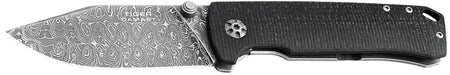 Boker 111103DAM Tiger-Damast 3.35" Damascus Blade Micarta Handle Pocket Folder