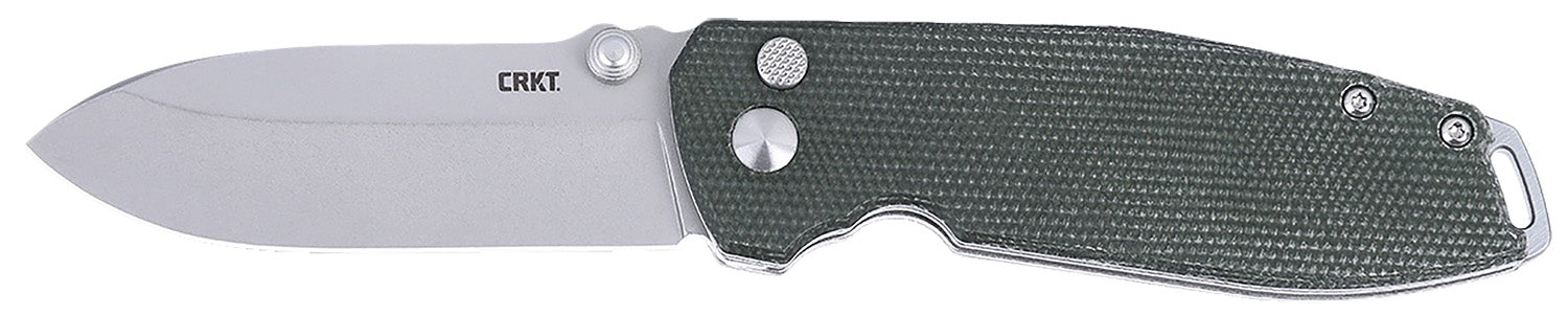 CRKT 2495GR Squid XM EDC Folding Knife 2.95" D2 Stonewashed Blade, Green Micarta