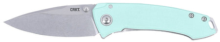 CRKT 2522B Tuna Compact EDC 2.73" Stonewashed 14C28N Folding Knife, G10/SS Handle