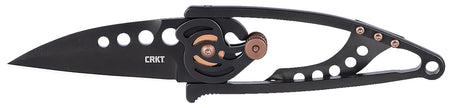 CRKT 5102NK Snap Lock 2.55" Black TiNi 420J2 SS Folding Knife, Black TiNi Stainless Handle
