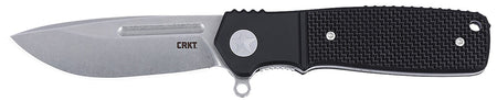 CRKT K246KXP Homefront Compact 2.91" Stonewashed S35VN Steel Folding Knife, Black G10 Handle