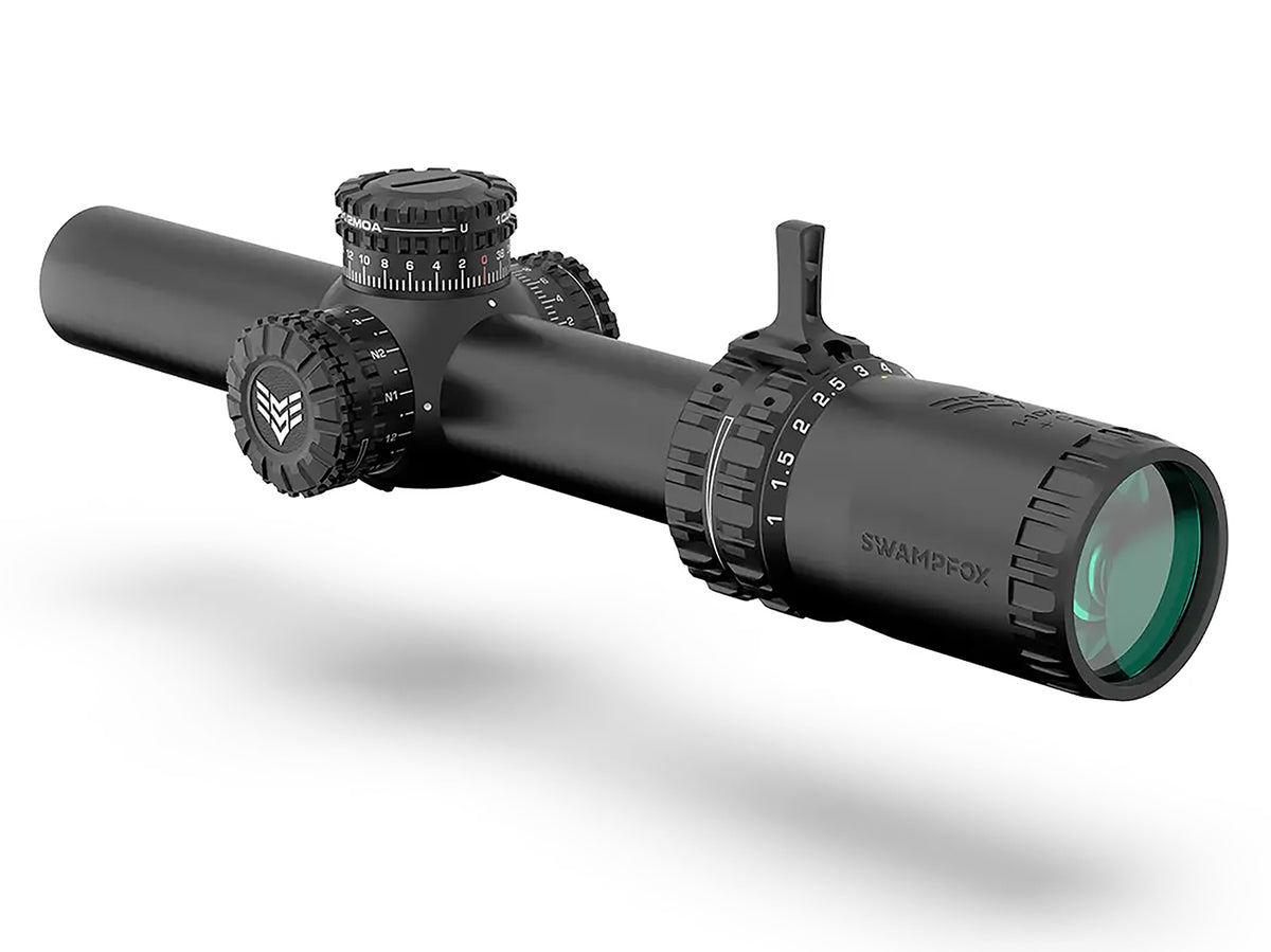 Swampfox Optics Arrowhead ARH11024GB 1-10x24mm 30mm Tube Black Guerrilla Dot BDC Reticle Riflescope
