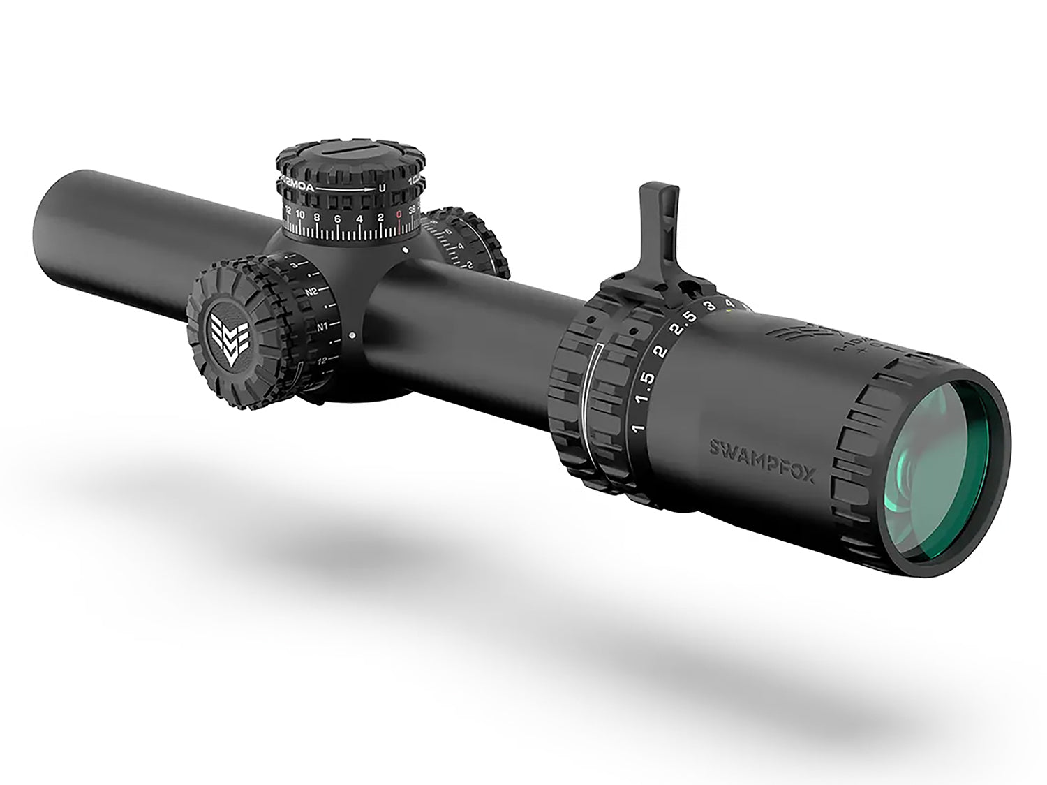 Swampfox Optics Arrowhead ARH11024GB 1-10x24mm 30mm Tube Black Guerrilla Dot BDC Reticle Riflescope