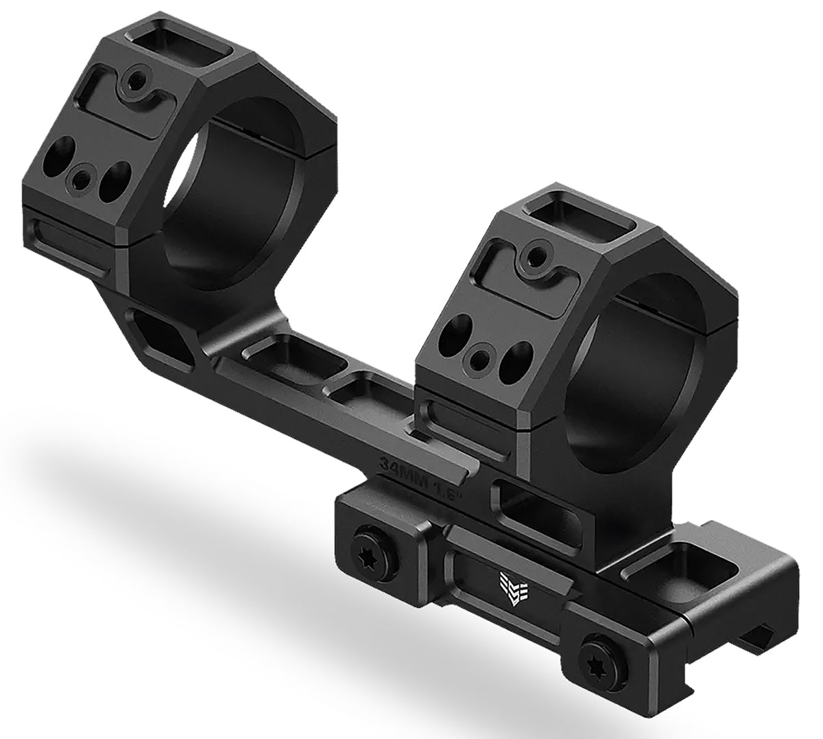 Swampfox SHRM30M2 Hostile Engagement Scope Mount 30mm Tube Black Anodized Aluminum