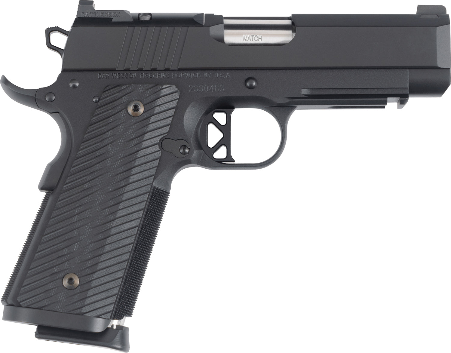Dan Wesson 01798 TCP 45 ACP 8+1 4" Black G10 Grip