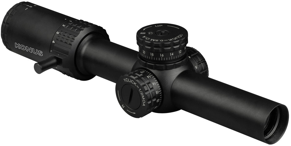 Konus 7193 Sultan 30mm Tube 1-10x24mm Engraved Illuminated Ballistic Circle Reticle Riflescope