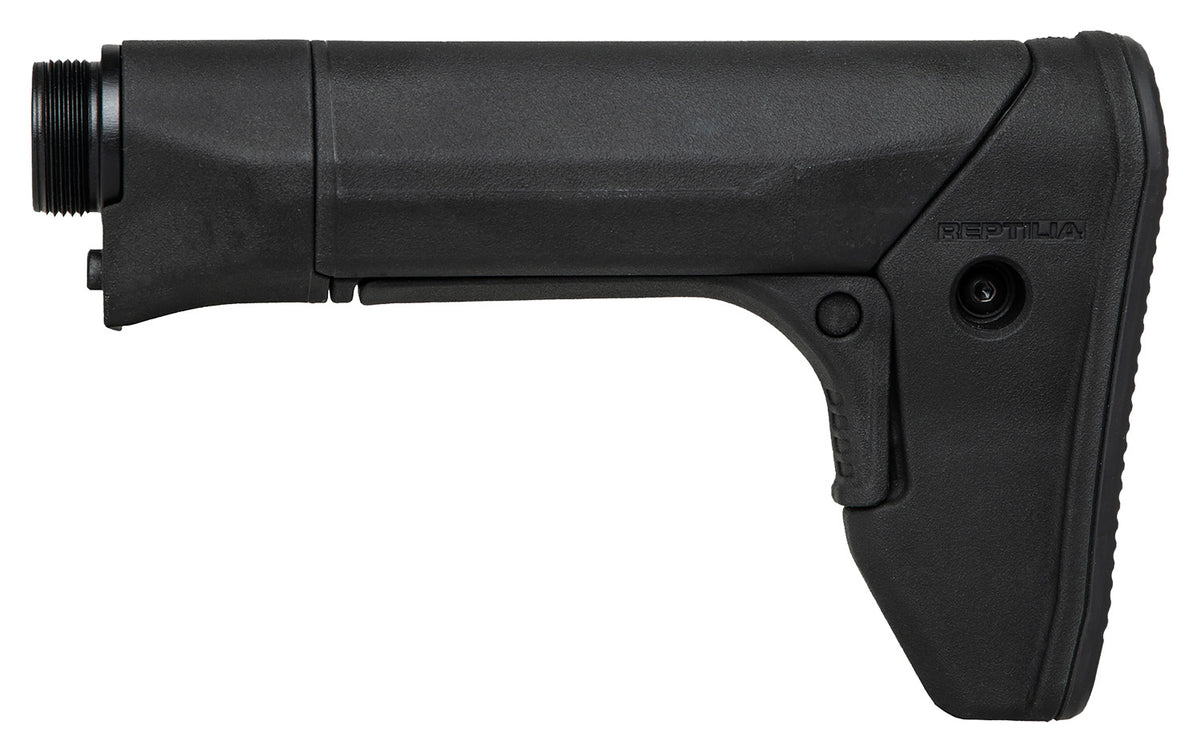 Reptilia LLC 100141 Black Glass-Filled Nylon RECCE E Carbine Stock Fits AR-15/M4/SR-15