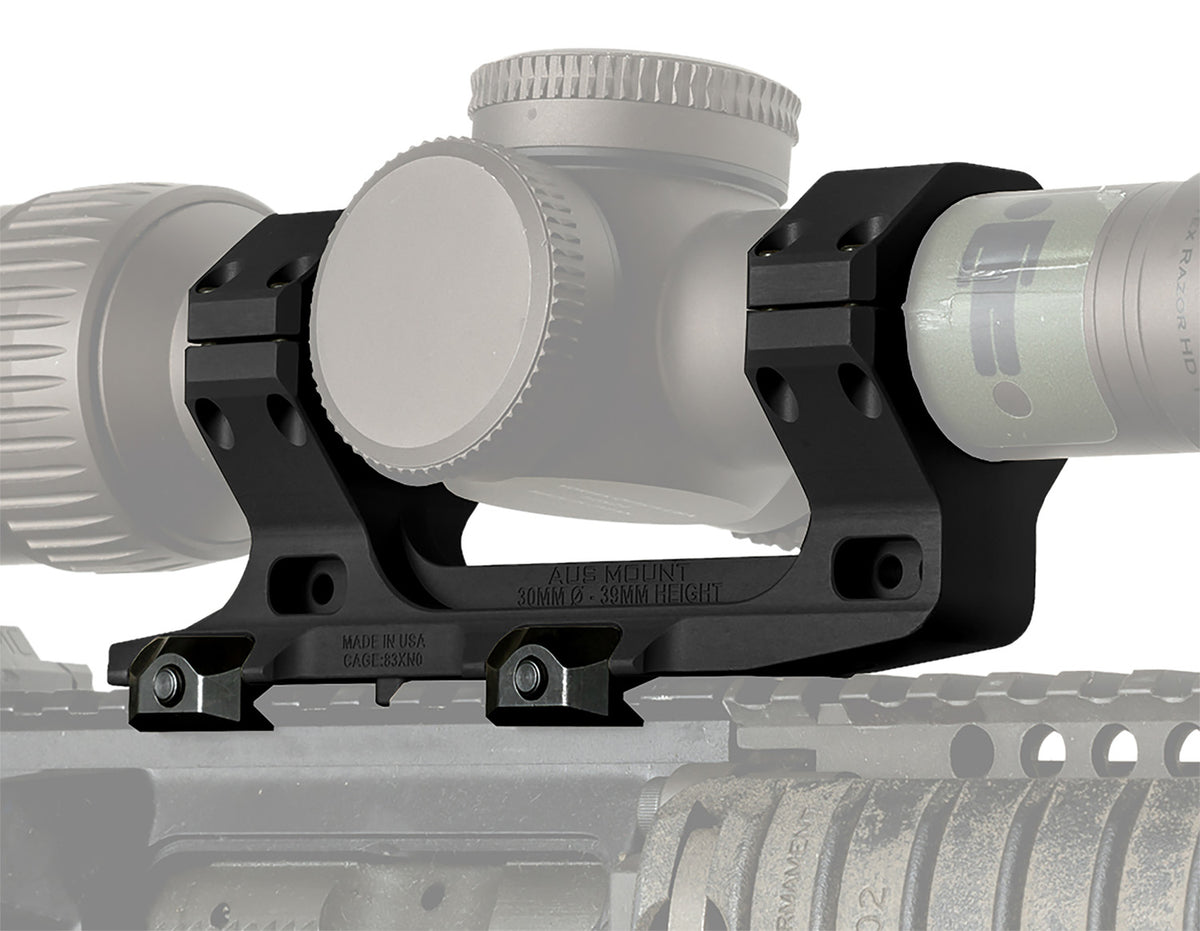 Reptilia LLC 100116 Black 30mm AUS Optic Mount M1913 Picatinny Rail