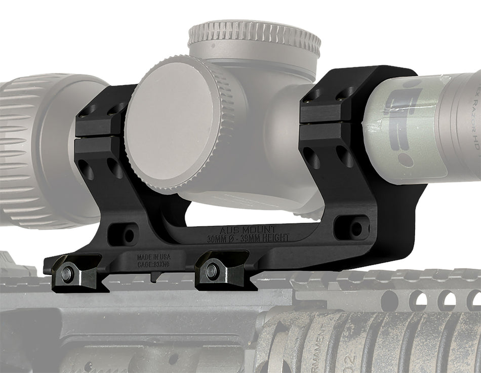 Reptilia LLC 100116 Black 30mm AUS Optic Mount M1913 Picatinny Rail
