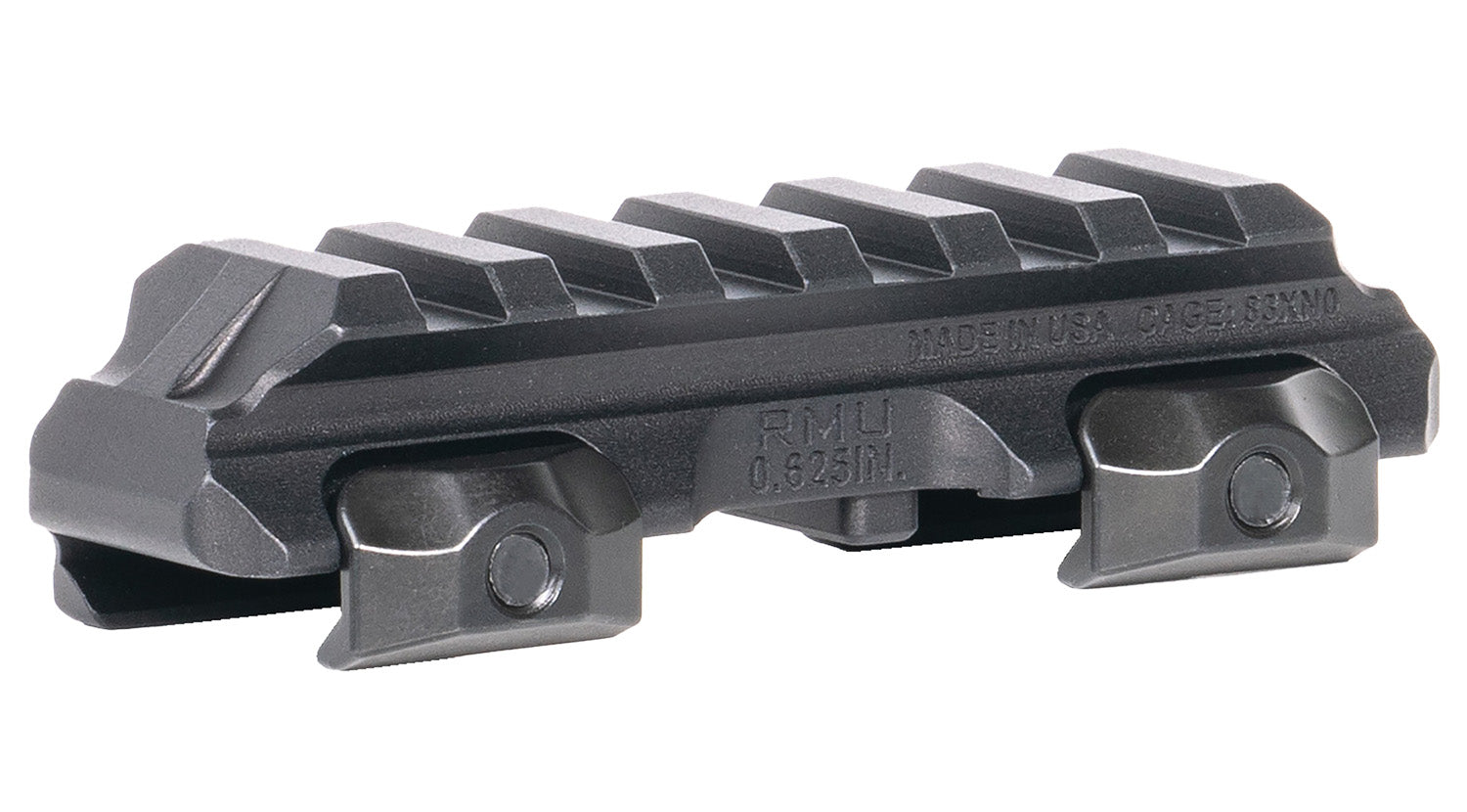 Reptilia RMU Mount 6-Slot Black Mil-Spec 1913 Picatinny Optic Riser Mount