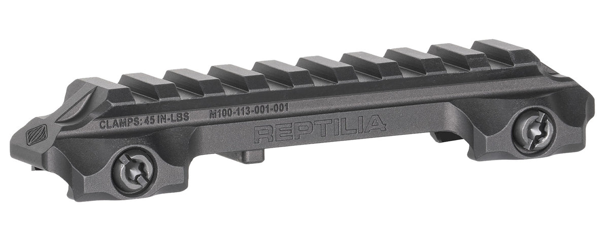 Reptilia RMU Mount 9-Slot Black Mil-Spec 1913 Picatinny Optic Riser Mount