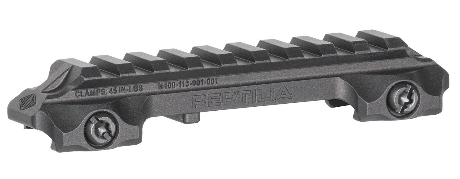Reptilia RMU Mount 9-Slot Black Mil-Spec 1913 Picatinny Optic Riser Mount