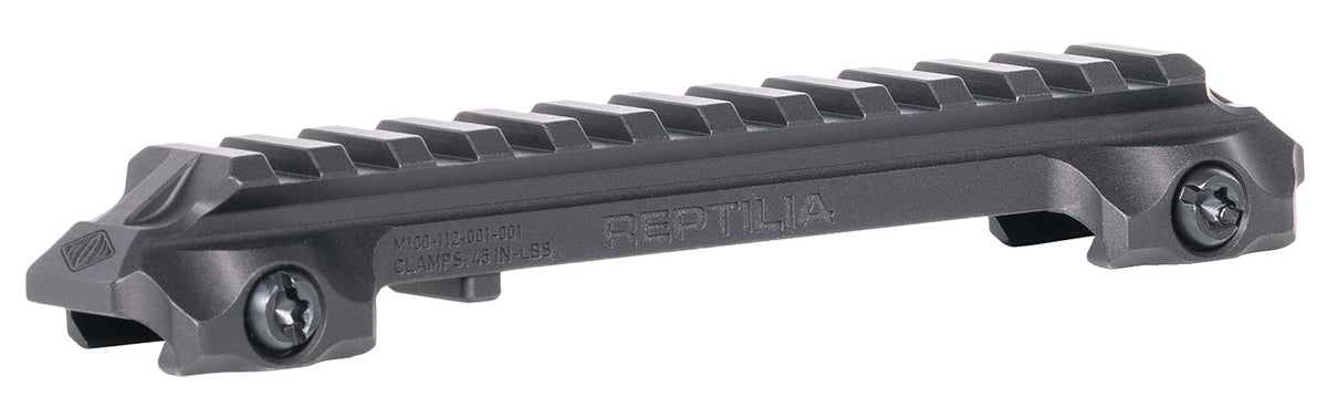 Reptilia RMU Mount 12-Slot Black Mil-Spec 1913 Picatinny Optic Riser Mount