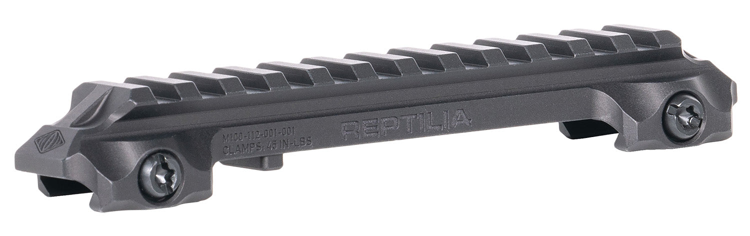 Reptilia RMU Mount 12-Slot Black Mil-Spec 1913 Picatinny Optic Riser Mount