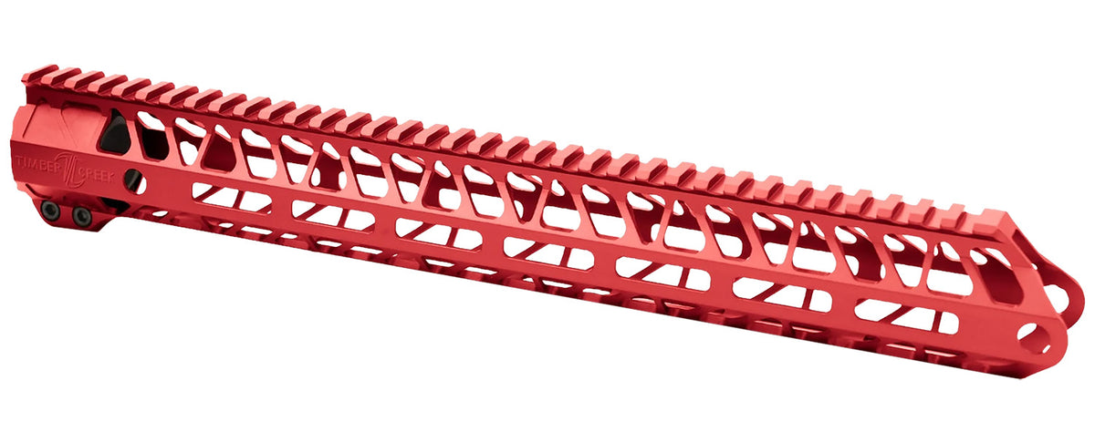 Timber Creek Outdoors ME13HGR 13" Enforcer Aluminum AR-15 Handguard Red