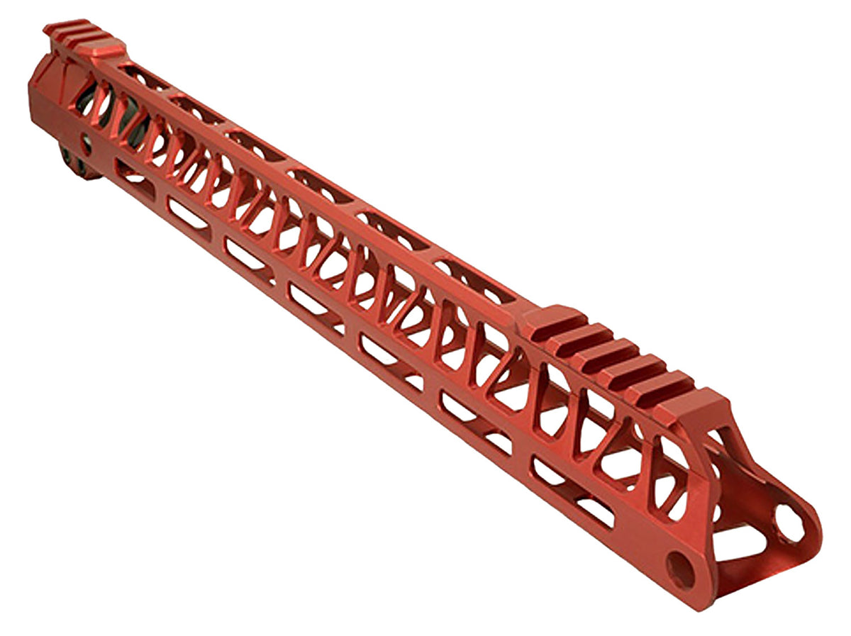 Timber Creek Outdoors ULE15HGR 15" Ultralight Enforcer Aluminum Handguard AR-15 Red