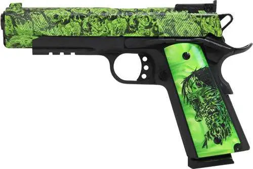 IVER JOHNSN 45 ACP 1911 ZOMBIE W/LT RAIL PST