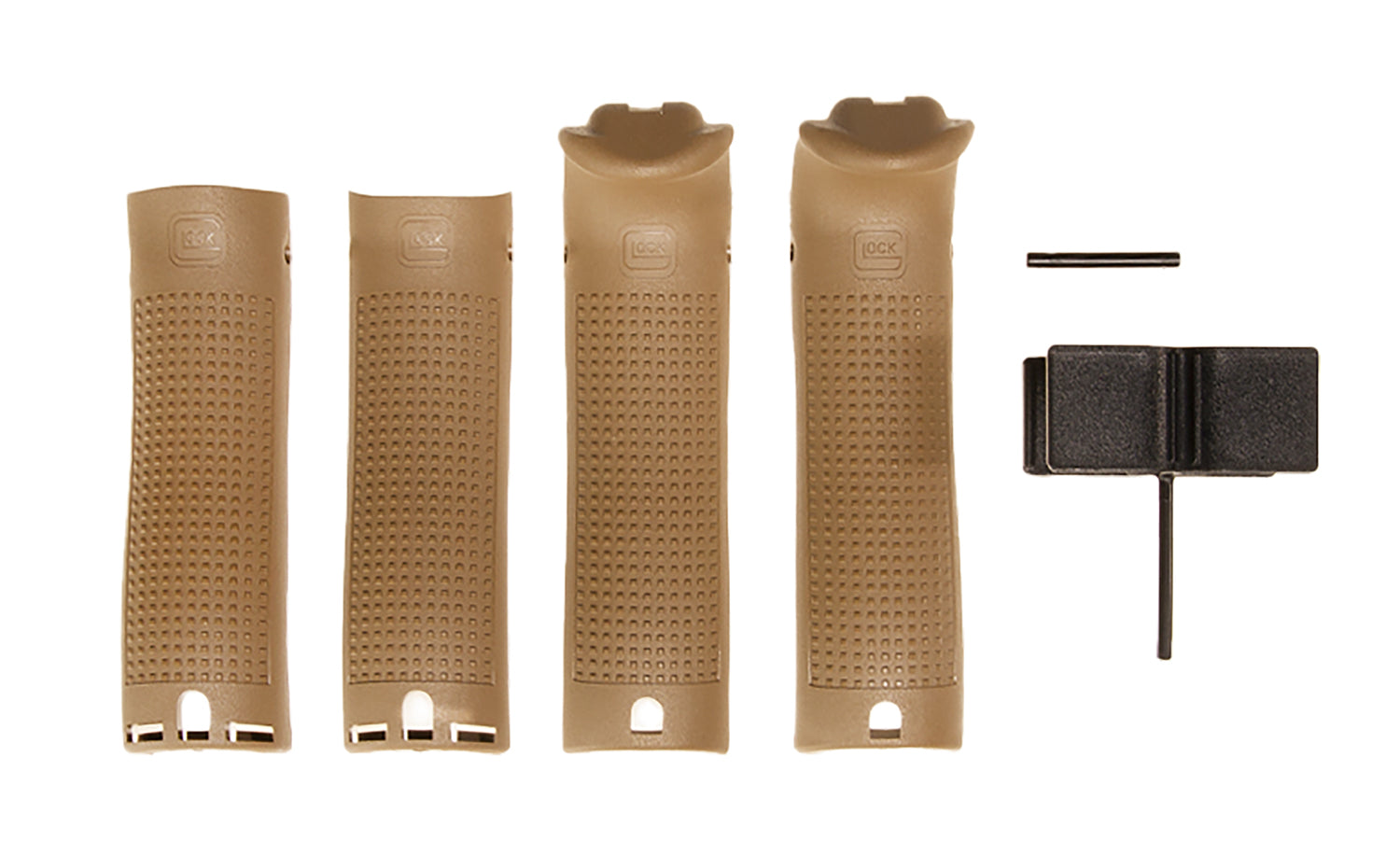 Glock OEM Backstrap/Beavertail Set in Coyote Polymer, Model 39298